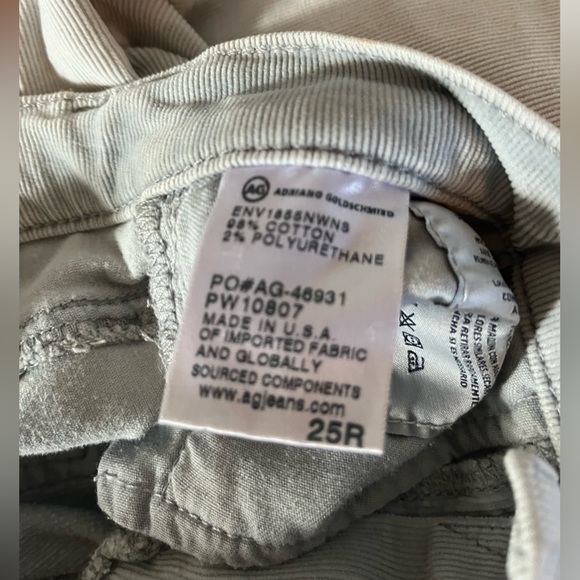 Ag jeans. thin  wale cords size 25 - Picture 6 of 8